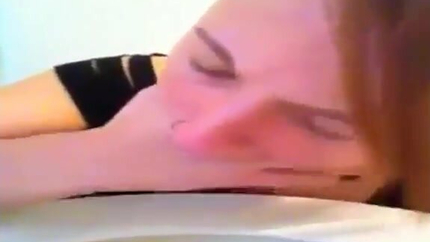 TEEN PUKES IN TOILET