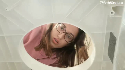 Long Close Up Toilet Session with My Asshole Slowly Opening for a Big Log. P1