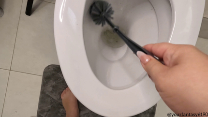 Pooping in toilet 55