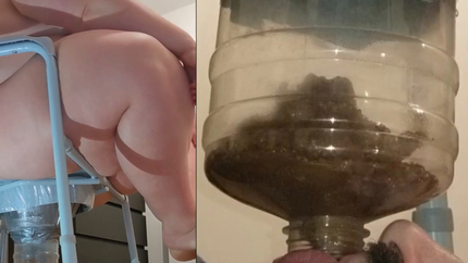 Chugging LITERS of my poop-flavored pee