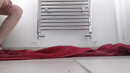 Peeing on towel, pooing on toilet and pooping on towel