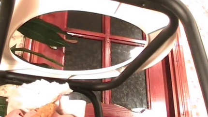 Human Toilet Spanked and Fed by Young Russian Mistress P1