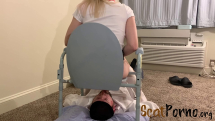 Scat Slave Bottomless Toilet 2 with Princess Kazer P1