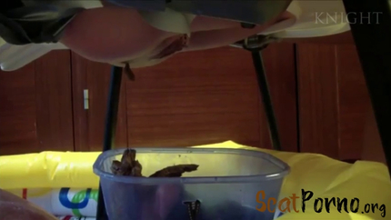 Young Girls Poop From Chair On Slave In Pool P1