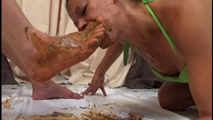 Eat Shit, Lesbian Scat, Domination - Eating Cindy's Shit