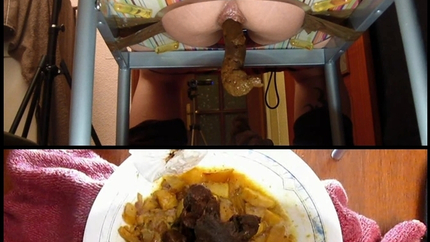 Silvia - Spit and Shit on the Slaves Food