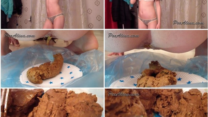 Alina - suppkakiem – dancing and BIG pooping – REALLY close-up