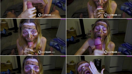 Mainstream pornstar gives you a scat blowjob!