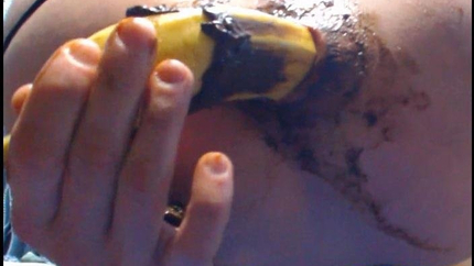 PrincessNikki - She Shoves A Banana Up Your Ass And Shit With Him , And Then She Eats It