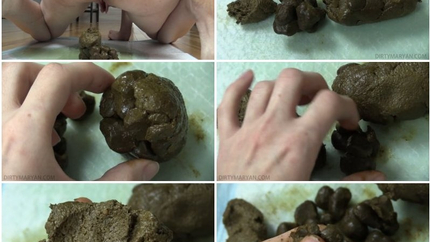 DirtyMaryan - Pooping and showing texture of my shit- 01