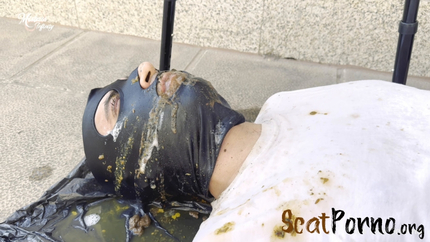 Human Toilet Public Humiliation in Front of Neighbors. Part 1. P1