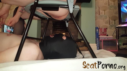 Mistress Mya - Mistress Mya drowns slave in piss and shits balls of poop in his eager mouth