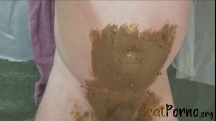 MISTRESS-PERVERSE - I shitting a big pile of shit on his penis