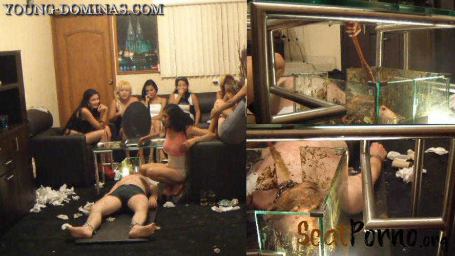 Young Dominas - Sorry Slave, you stay, until you swallowed all the Shit Part 10 HD. P1