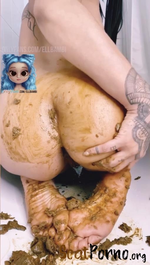 Inked Bambi - Smearing Over My Ass & Feet P1